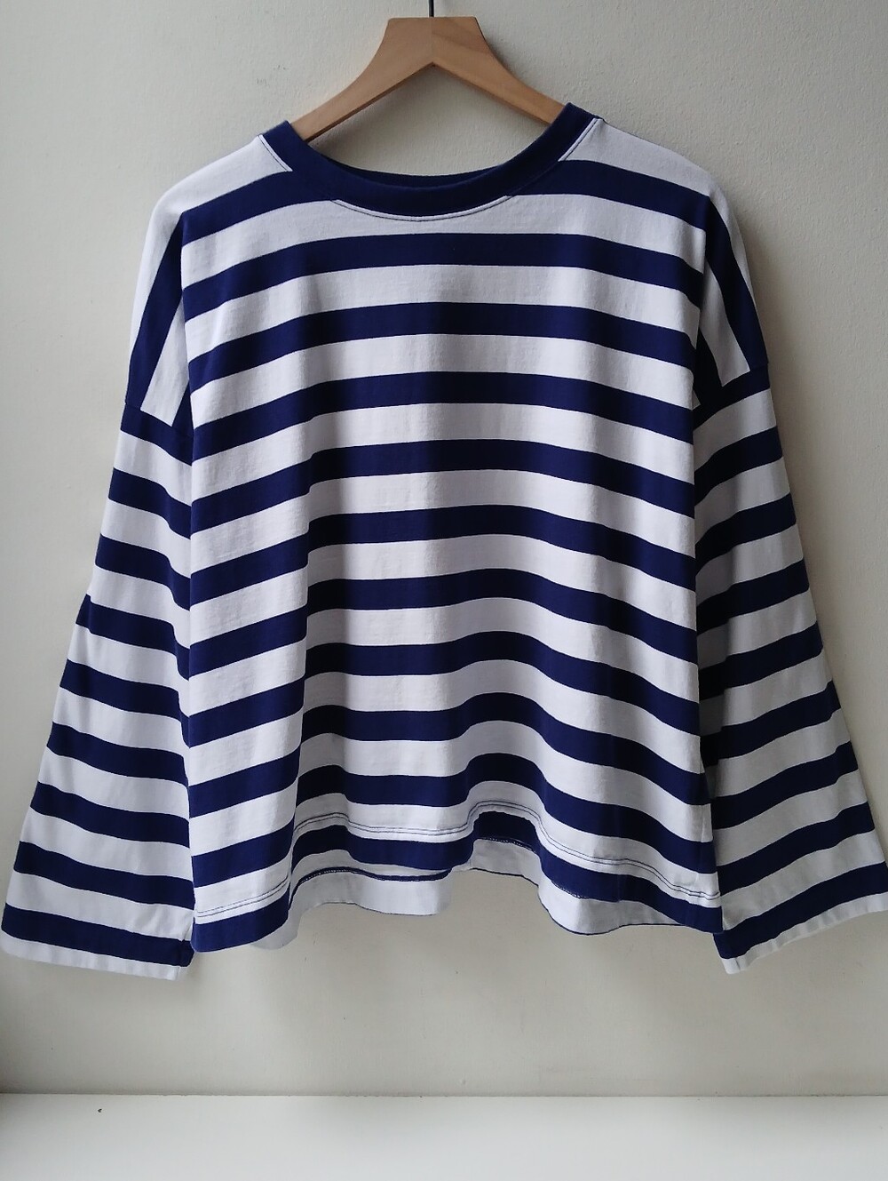 Madewell Oversized Long-Sleeve Crewneck Tee Women's Large